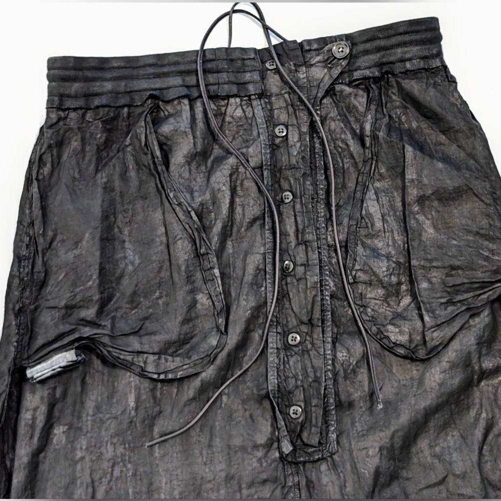 NWT Rundholz Dip Drop Crotch Cotton Pants – Black – Size L - Picture 5 of 9